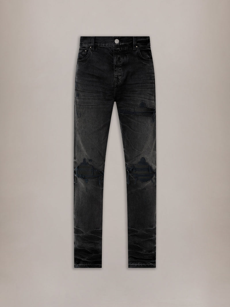 LEATHER STRAIGHT MX1 JEAN - Vintage Black