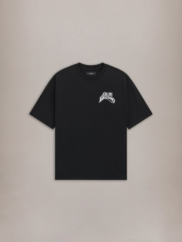 AMIRI HOLLYWOOD LIGHTWEIGHT JERSEY SKATE TEE - Black
