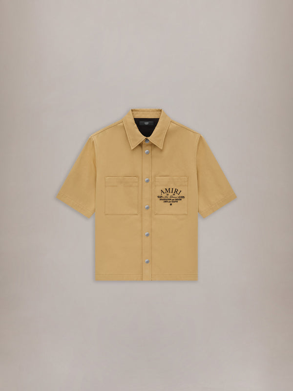 AMIRI ARTS DISTRICT CAMP SHIRT - SEPIA TINT