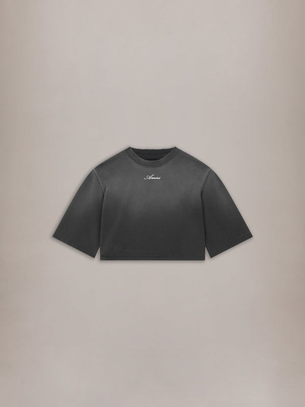 WOMEN'S AMIRI CROPPED TEE - Black