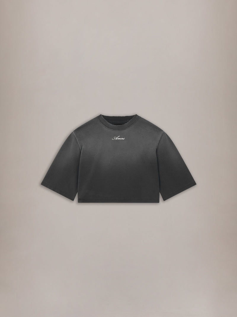 WOMEN'S AMIRI CROPPED TEE - Black