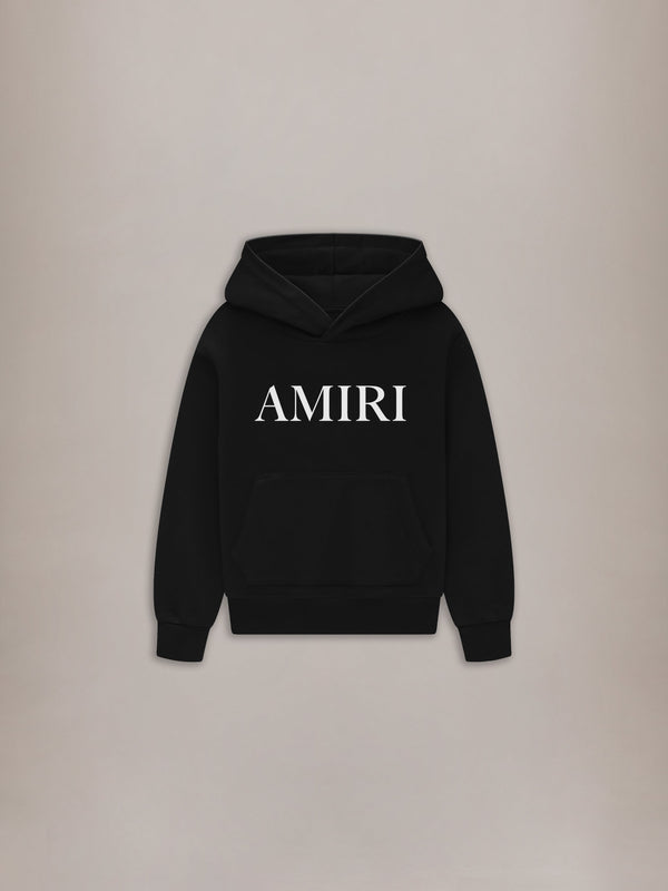 KIDS' AMIRI CORE LOGO HOODIE - BLACK