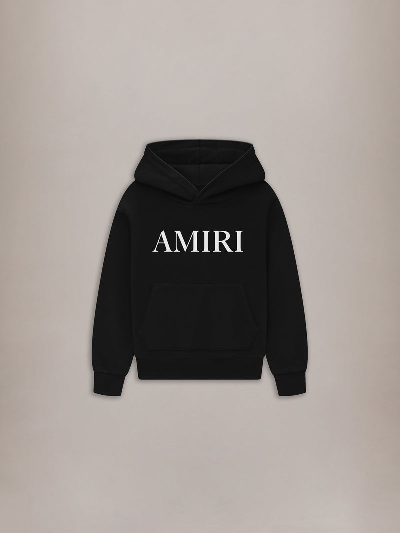 KIDS' AMIRI CORE LOGO HOODIE - BLACK