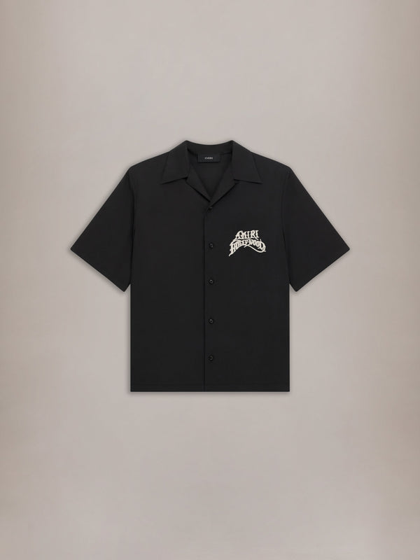 AMIRI HOLLYWOOD CAMP SHIRT - Black