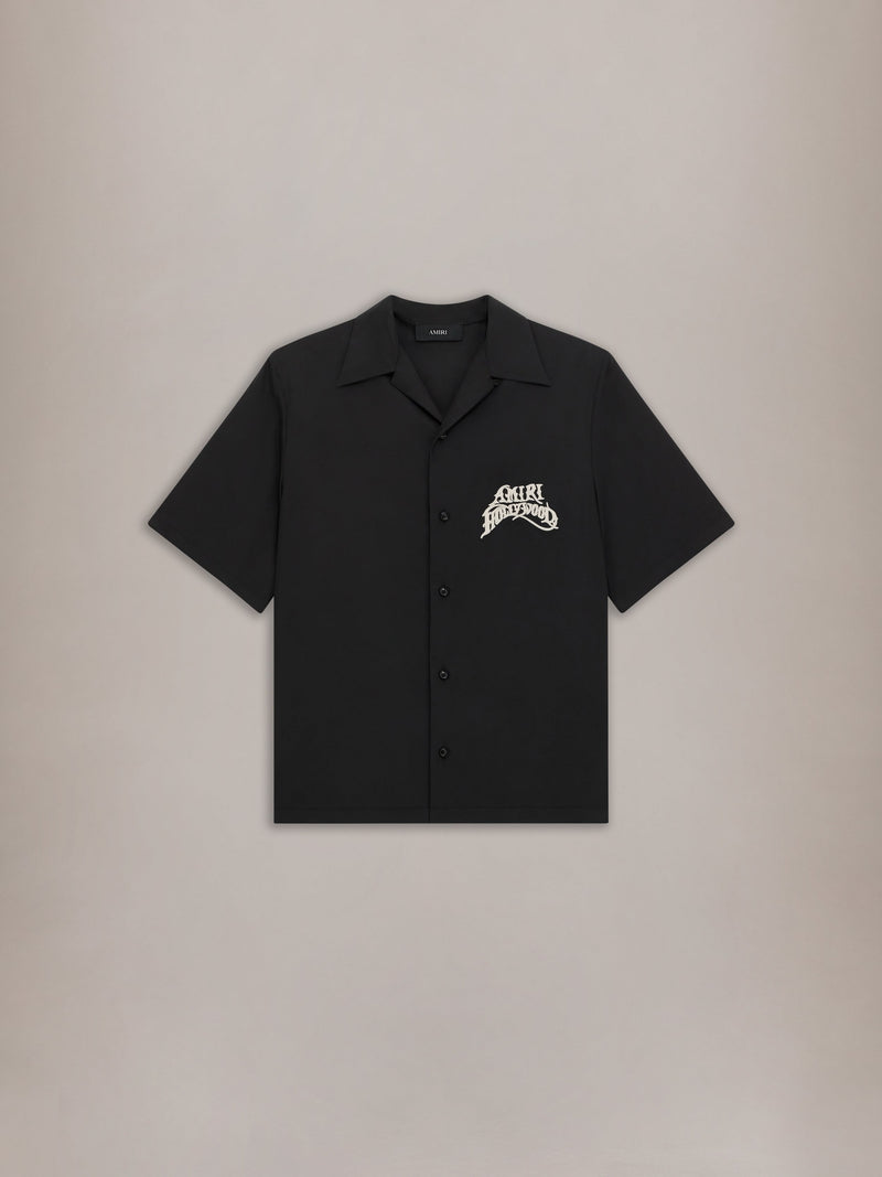 AMIRI HOLLYWOOD CAMP SHIRT - Black