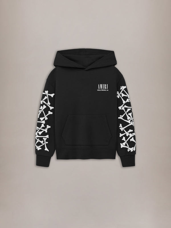 KIDS' BONES HOODIE - Black