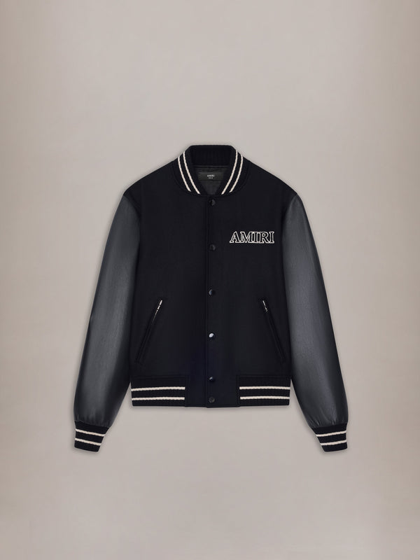 AMIRI VARSITY JACKET - BLACK