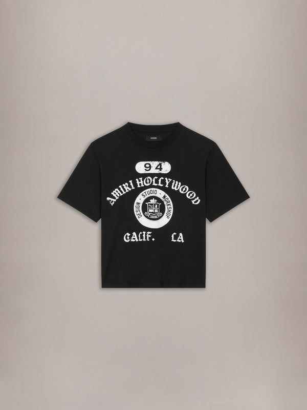 AMIRI COLLEGIATE BOX TEE - Black