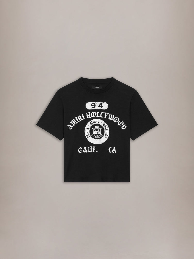 AMIRI COLLEGIATE BOX TEE - Black