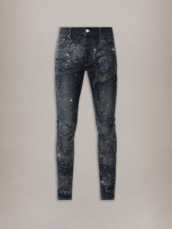 ALL OVER CRYSTAL MX1 JEAN - Midnight Indigo